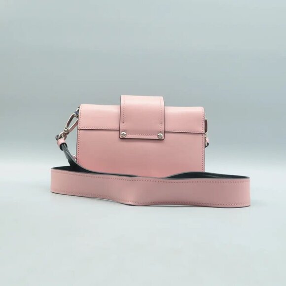 100% Authentic PRADA Ribbon Pink Leather Shoulder Bag 722-092624 - Picture 2 of 12